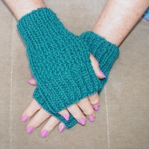 Finger less gloves Teal